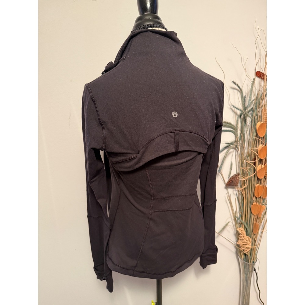 Lululemon Define Jacket Black missing Zip Yoga‎ Track Jacket Womens Size 8 flaw